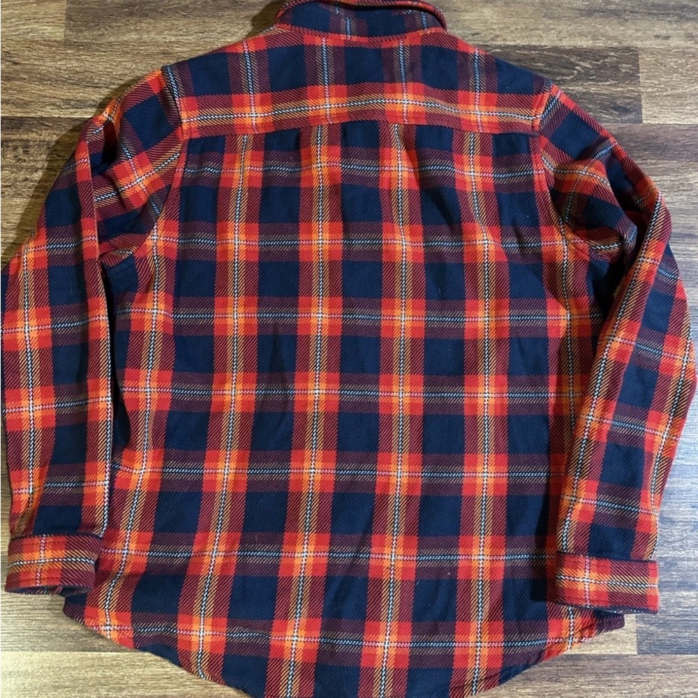 Outerknown Blanket Shirt - Red and Blue Plaid, Organic Cotton - Picture 7 of 9